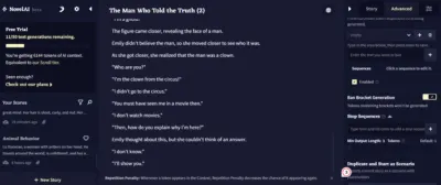 電腦截圖,Novel AI