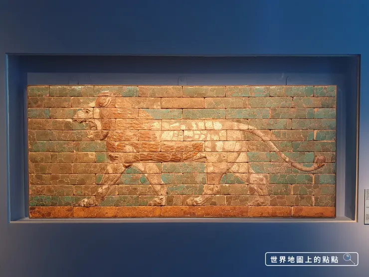 美索不達米亞-邁步獅紋釉面磚