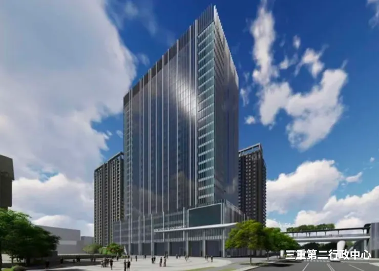 三重第二行政中心示意圖(圖/新北市2050淨零路徑暨氣候行動白皮書)