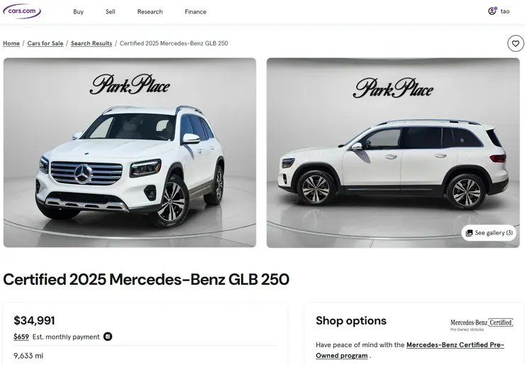 2025 BENZ GLB250 五人座