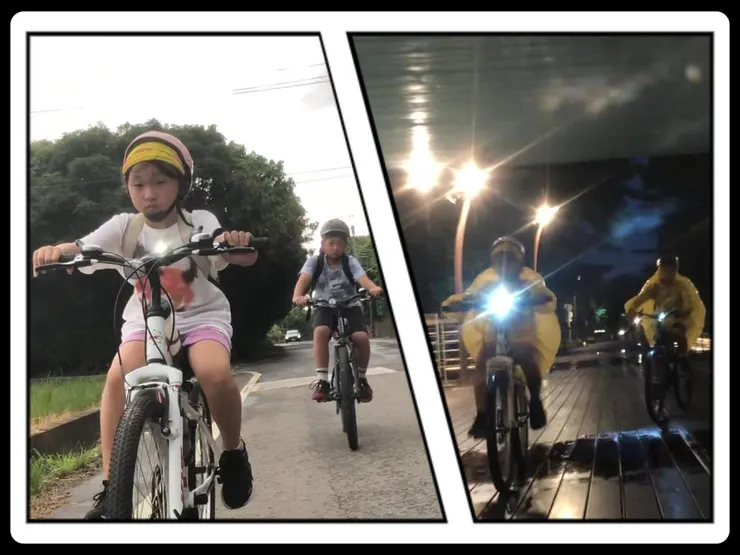 臭臉返程\雨中騎行