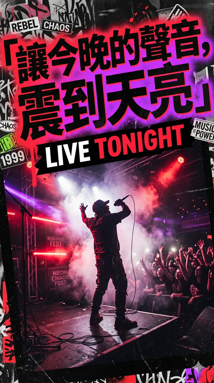 演唱會風格海報