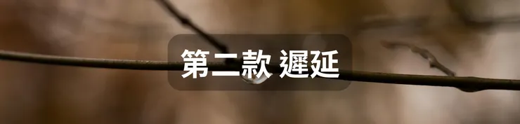第二款 遲延