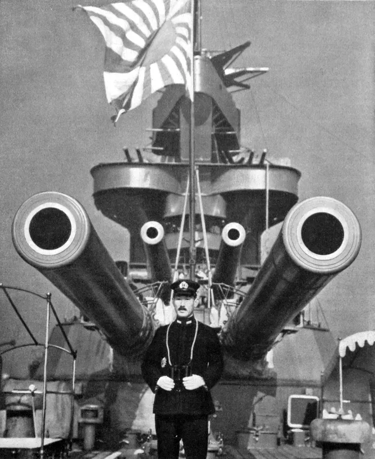 高橋三吉海軍大將於1924年至1925年指揮扶桑號