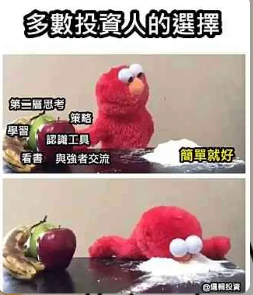 原圖，主動投資是需要認真準備的