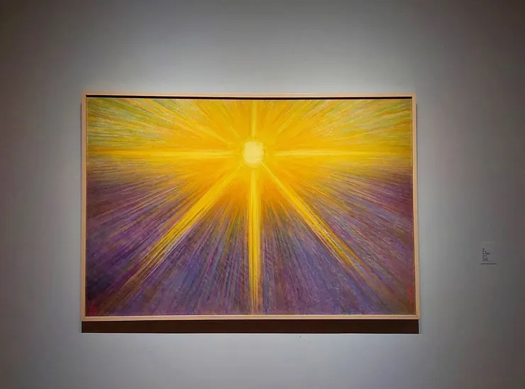 上圖:何德來.藝術家/作品名稱 夕陽,即日到10月22日止都在台北市立美術館展示。