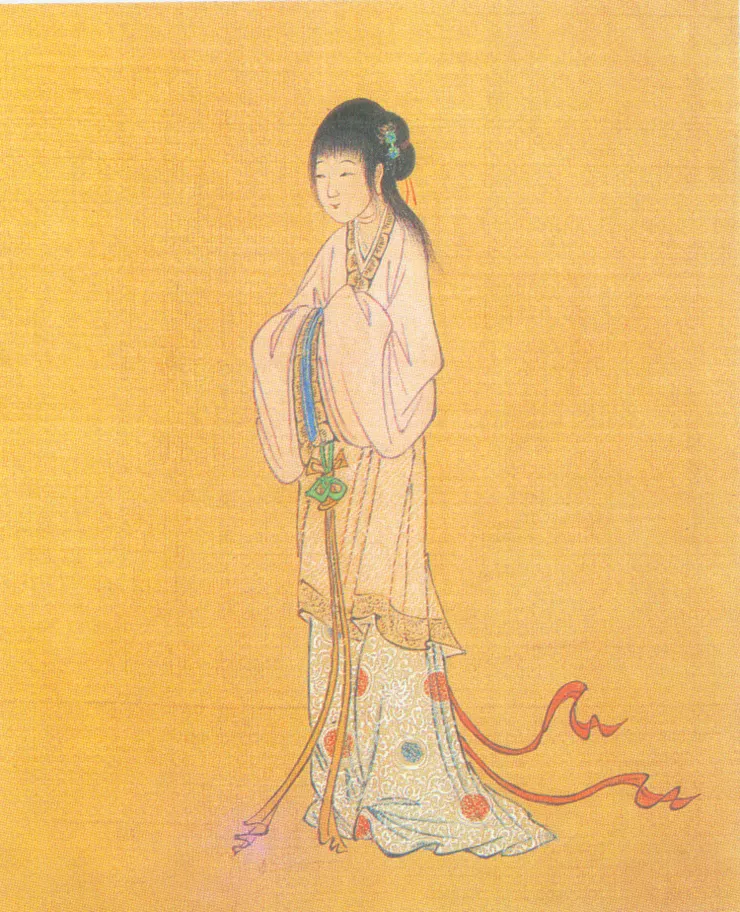 謝道韞繪像(佚名「千秋絕豔圖」)【圖片來源:大紀元 張清雅】