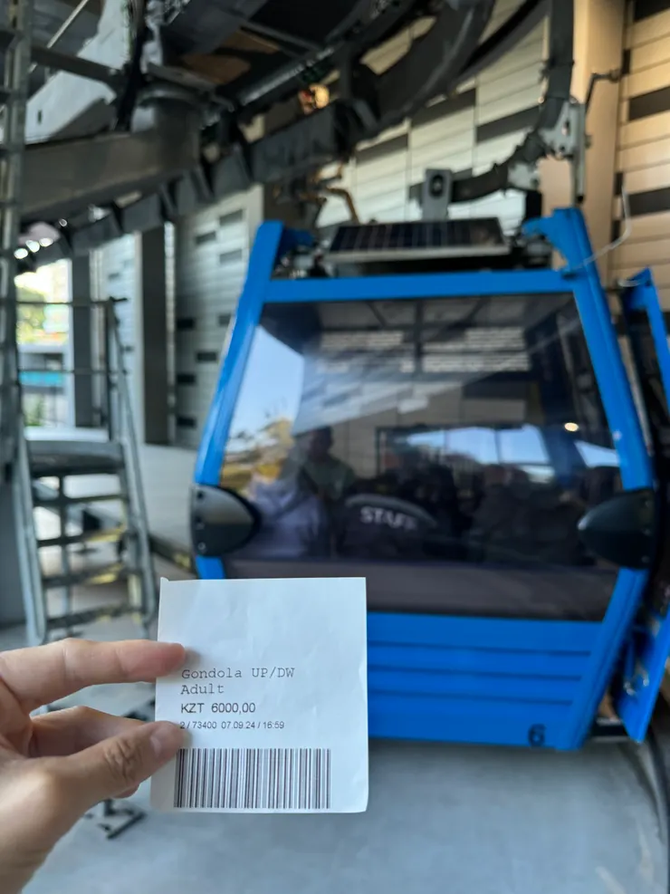 當時幣值來回約420元台幣的纜車