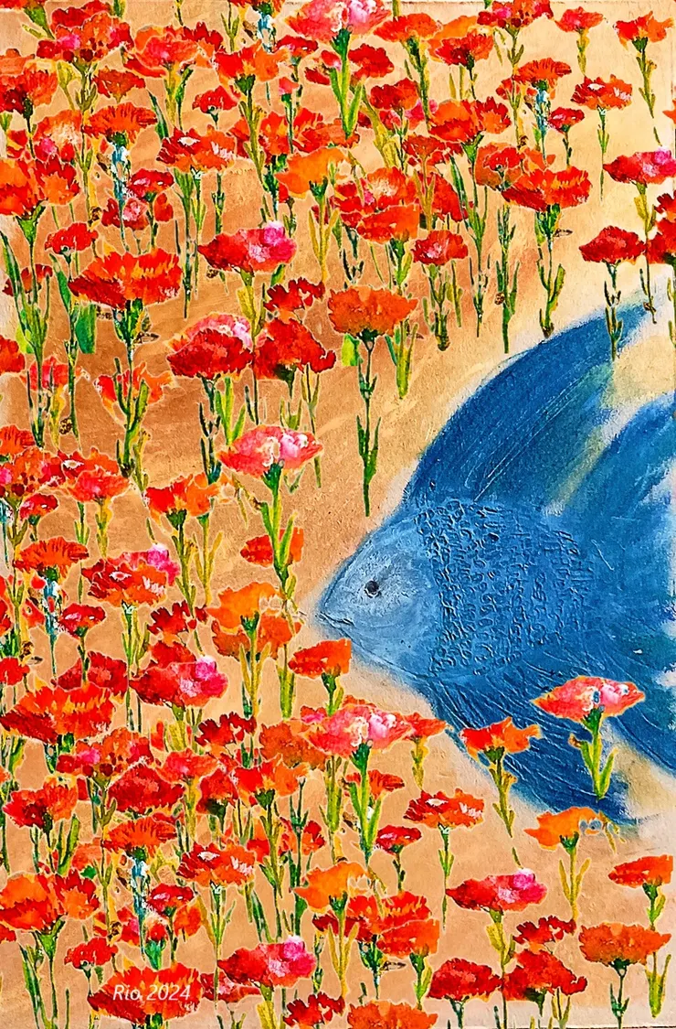 游進一場噩夢裡。Ms. Rio繪