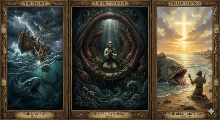 約拿「經歷死亡」到「死裡復活」過程