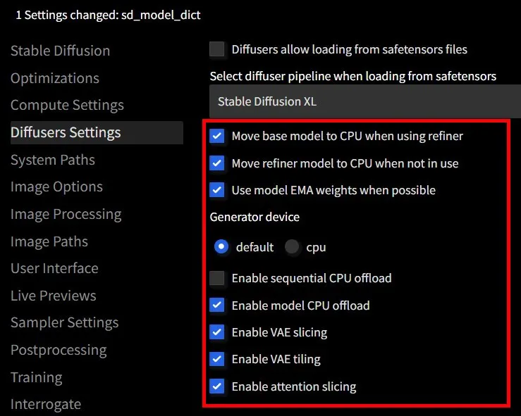 節省VRAM使用的設定