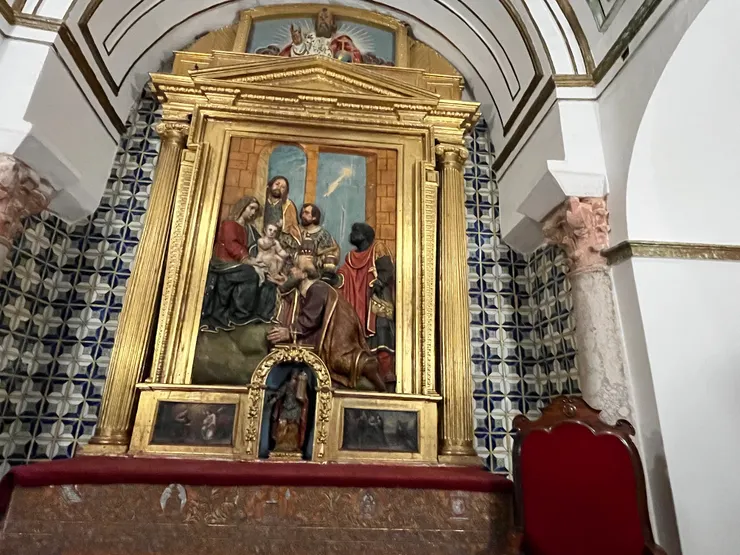 小教堂的圖畫難得出現黑膚色人種