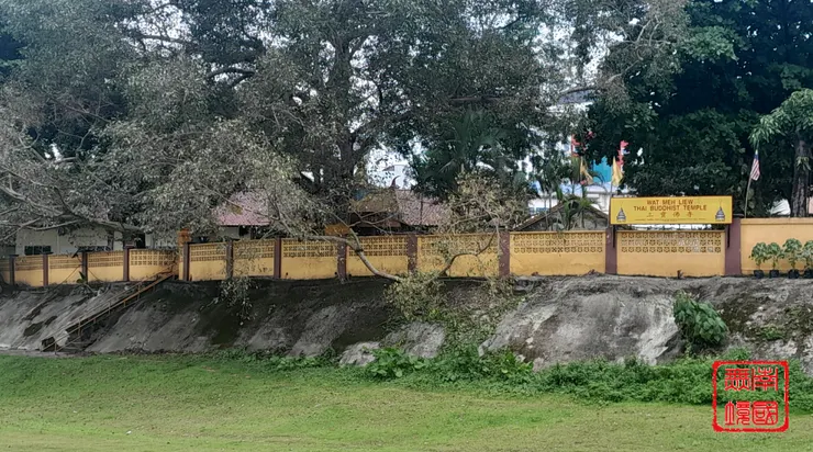 寺廟的外墻和招牌