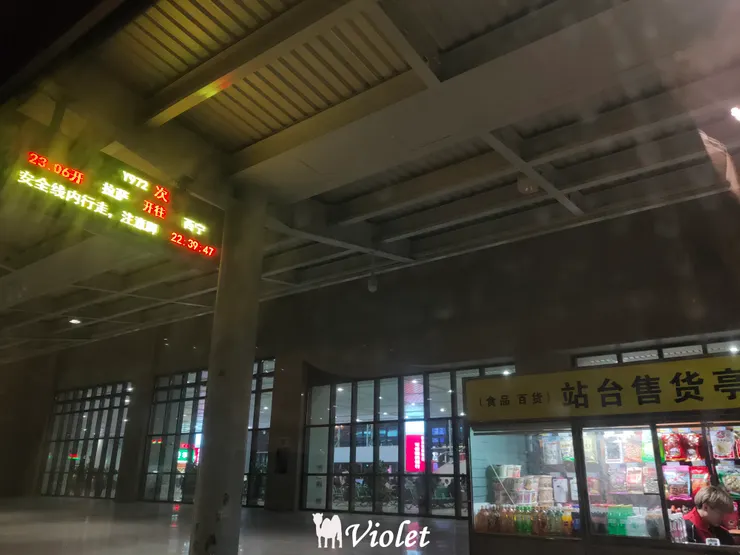 青藏列車 22:41 格爾木站