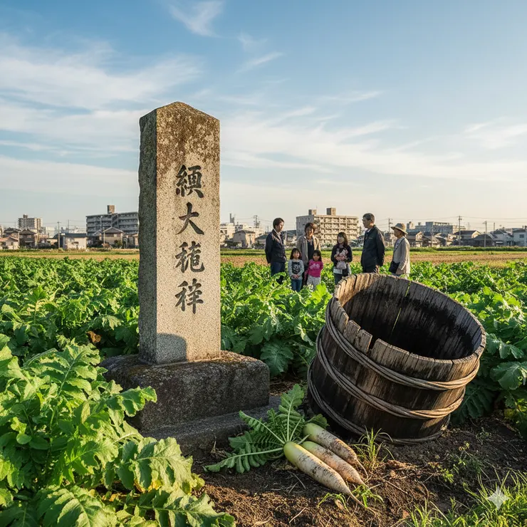 春日町4-16的練馬大根碑
