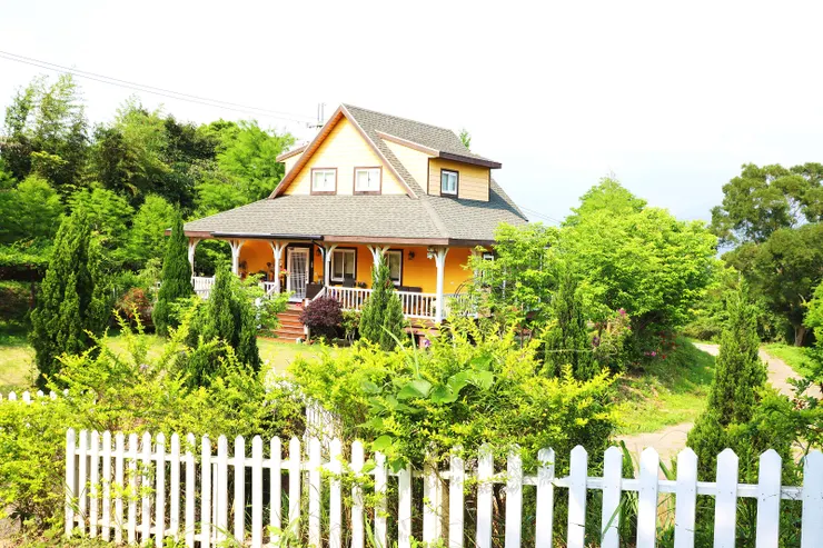 ▲很漂亮的獨棟木屋