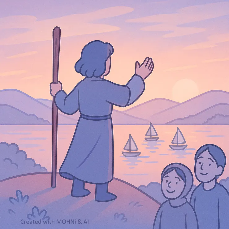 因過去專注體驗，旅人至此終於擁有一個更廣闊的視角，在眾人陪伴下迎向未知。