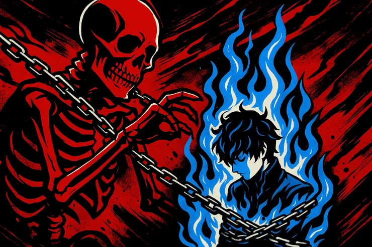 女神異聞錄5風格的鍊魂(鏈魂)AI圖03