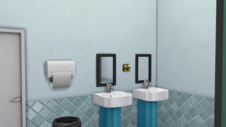 男廁就是藍色和深色。