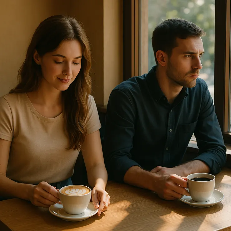 男女在咖啡館中不同的點單風格