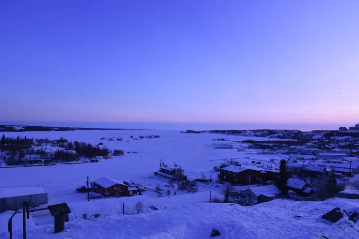 觀景台上眺望大奴湖