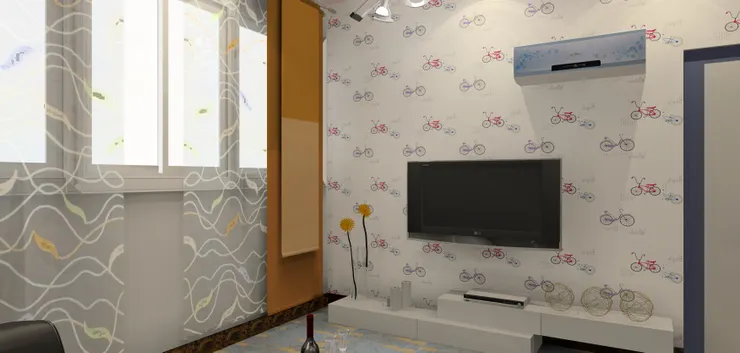 電視櫃很是簡單。