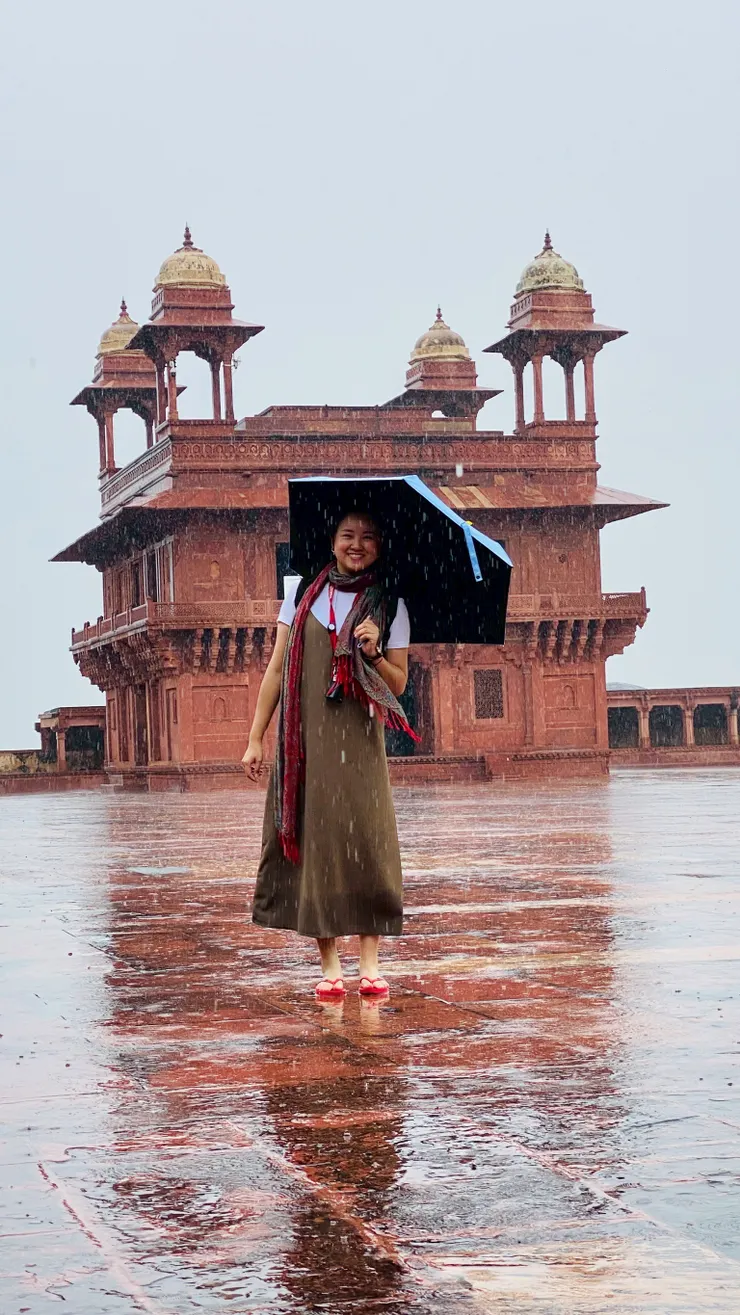 下雨的法特普希克里（Fatehpur Sikri）