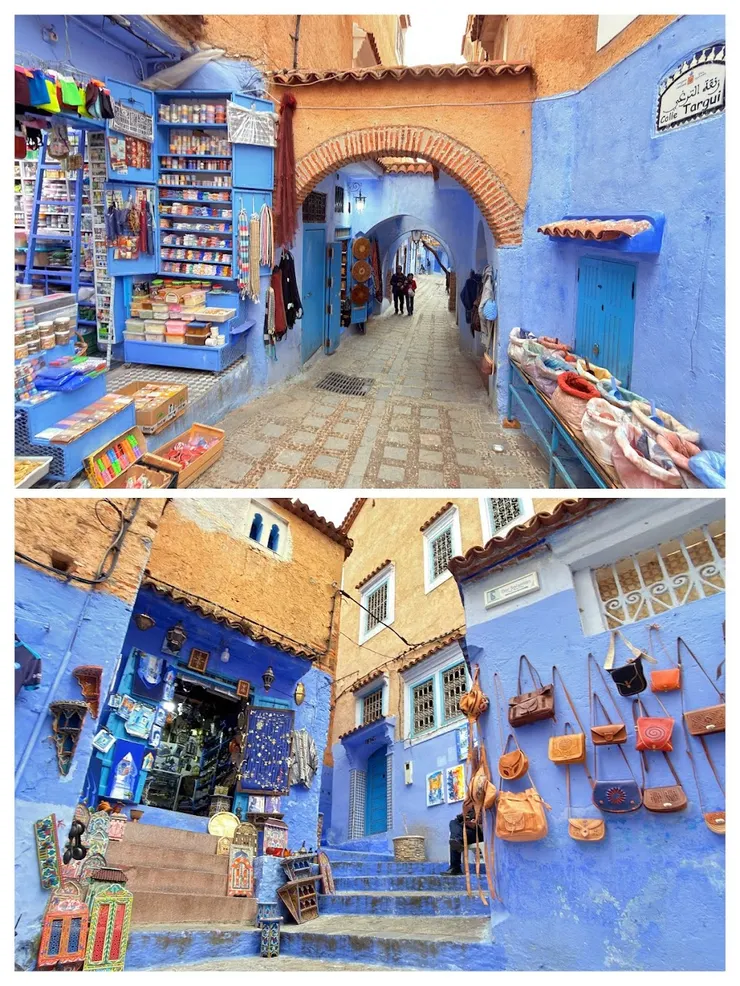 兩張照片地板顏色不同,藍色地板會通往死巷。