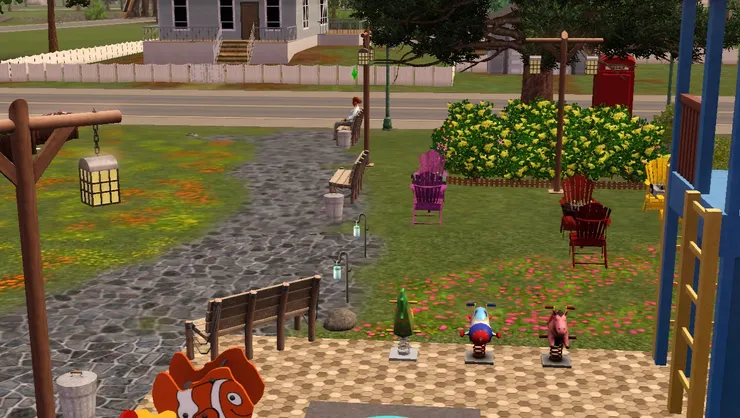 兒童遊樂場旁又是另一個區域。