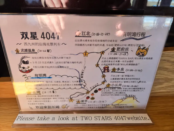 『觀光列車-雙星4047』路線行程