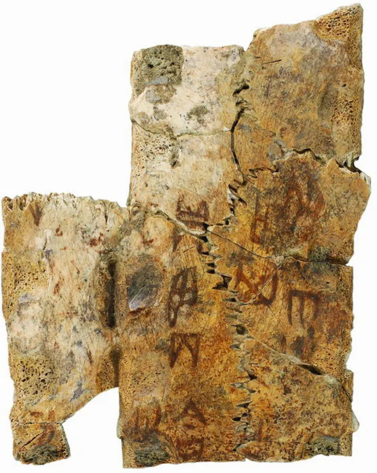 甲骨文也是一個一個的character,來源:歷史文物陳列館網站