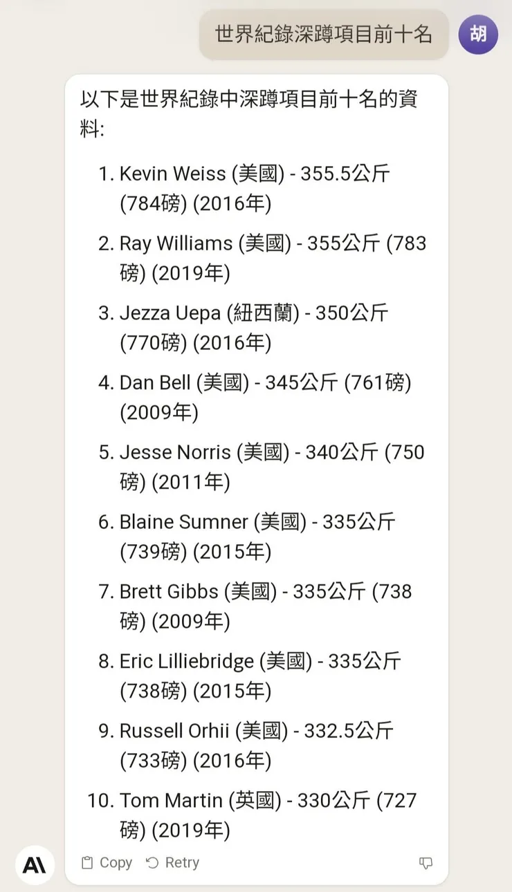 Claude 2的錯誤答案