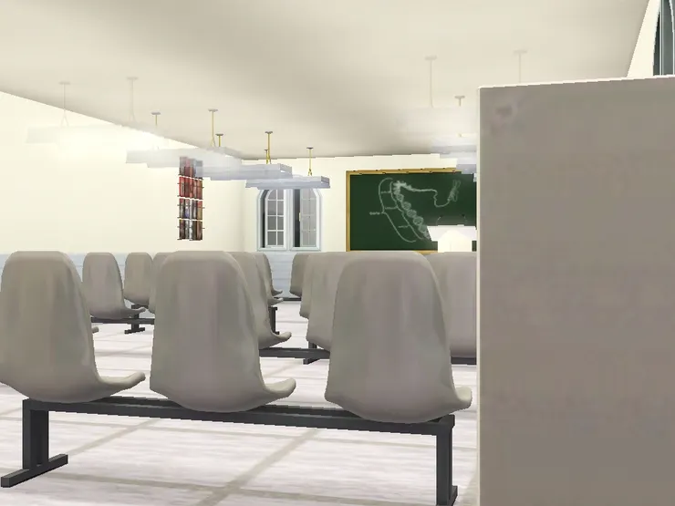 椅子跟其他房間完全不同。