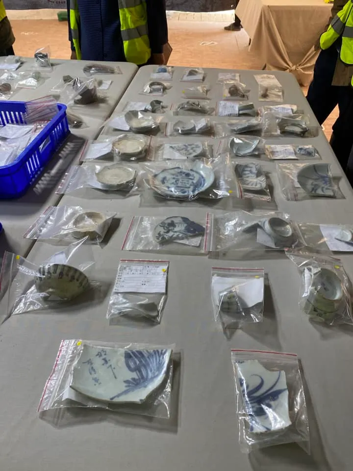 大量出土的清代瓷器