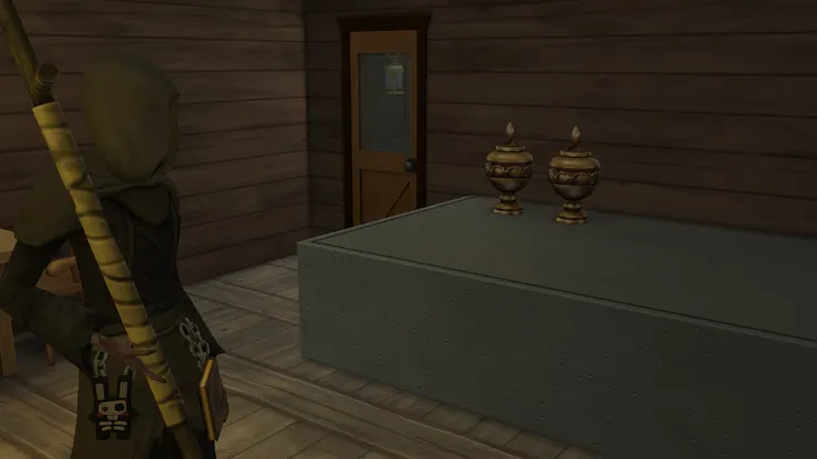 趁著死神在的時候，傑佛瑞跟馬庫斯的骨灰罈合影，小黑屋又多了一位陪伴傑佛瑞的丈夫