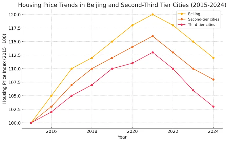 2024北京 housing price index (Chatgpt)