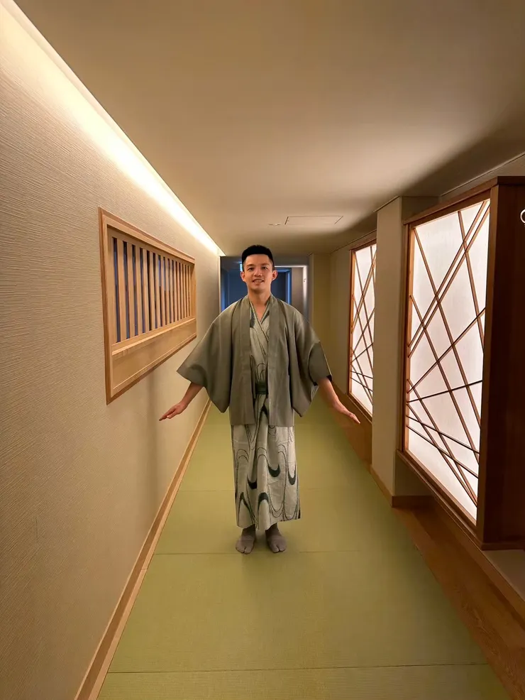 文珠莊的浴袍還算好看