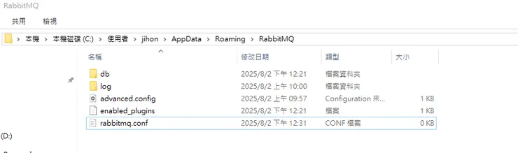 新增 rabbitmq.conf