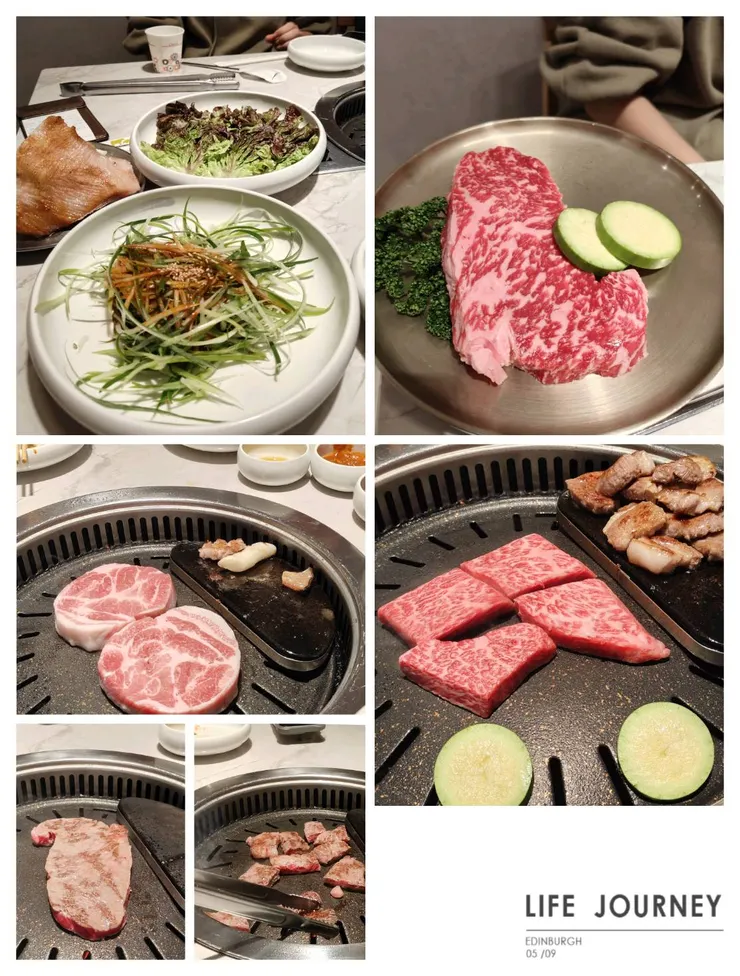 黃金牧場的韓式烤肉是有人幫忙服務烤肉,它們會派講中文的服務員來。