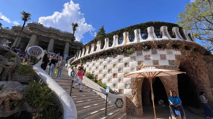 馬賽克牆有曲線的