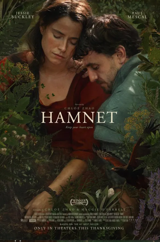 Hamnet movie poster, resource from IMDB