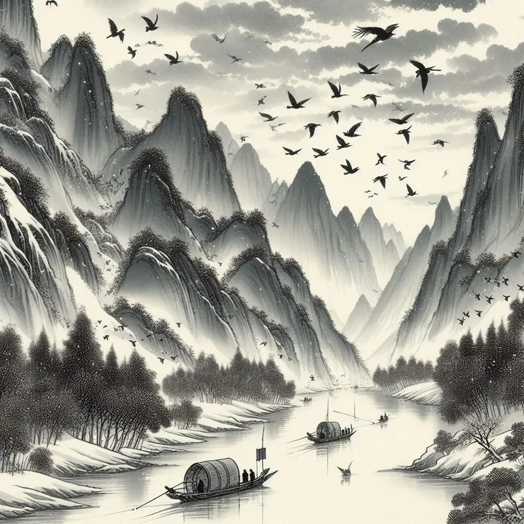 寒雨連江夜入吳