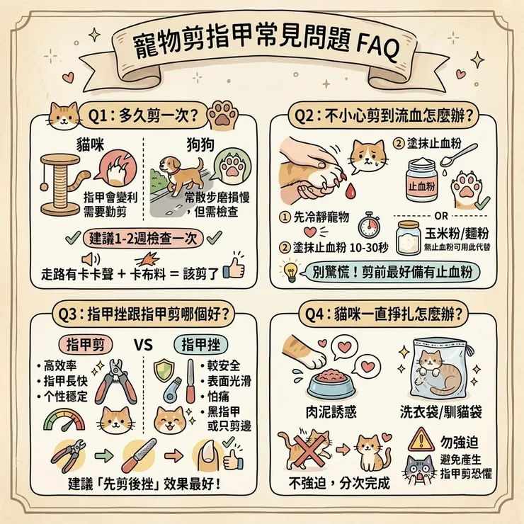寵物指甲剪常見問題FAQ