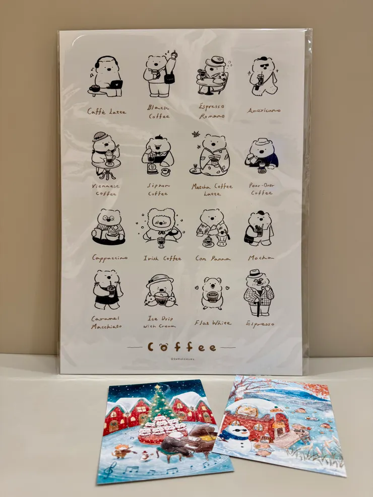 插畫明信片,印象是$300(台灣)