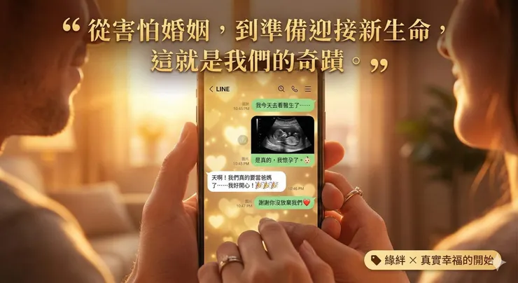 從拒絕求婚到迎接新生命，這張超音波照證明了—只要不放棄並找對方法，緣分真的能被修復。