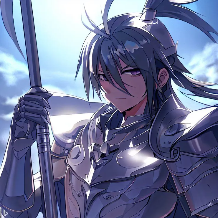 ＡＩ畫的馬超，完全就是漫畫主角但身披西洋戰甲，這又穿越了