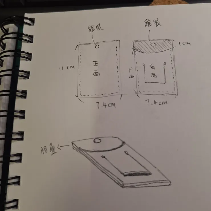 卡套的簡單設計圖