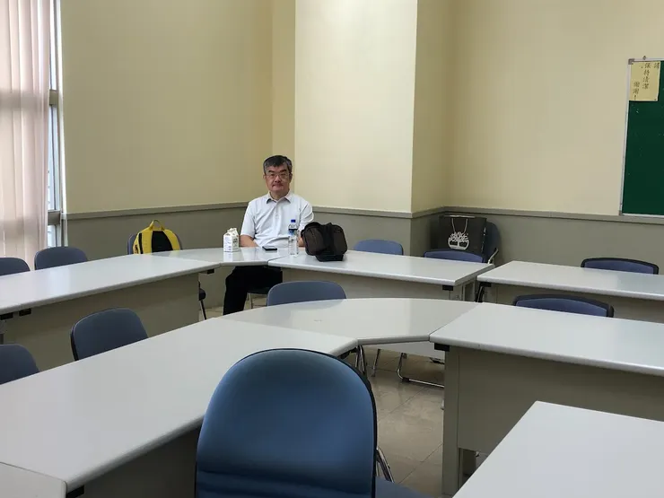 我和許會計師在授課空檔專屬的休息空間