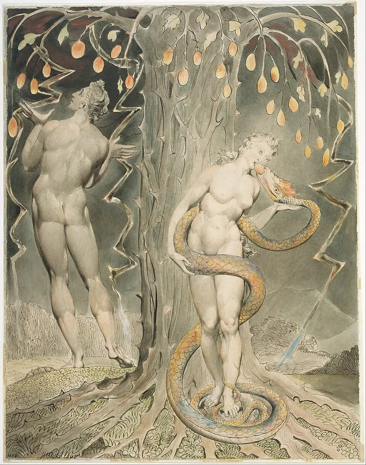 The Temptation and Fall of Eve, William Blake
