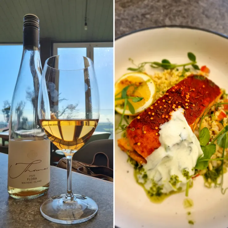 我們加點的酒莊白酒，這個也很好喝 ＄72